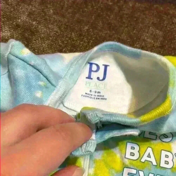 “Best Baby Ever” Tie-Dye Romper & “Little Brothers Get Luigi” Blue Onesie - Picture 3 of 9